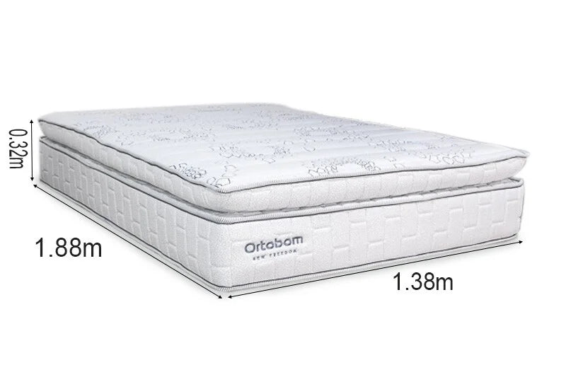 Colchão Casal New Freedom 138x188x32 Molas Ensacadas Pocket Espuma Viscoelástica D33 – Ortobom | Suporta até 300kg