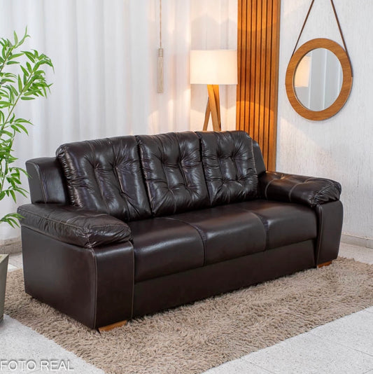 Sofá 3 lugares 240 Korino Café Larg. 2.03m - Rondomóveis