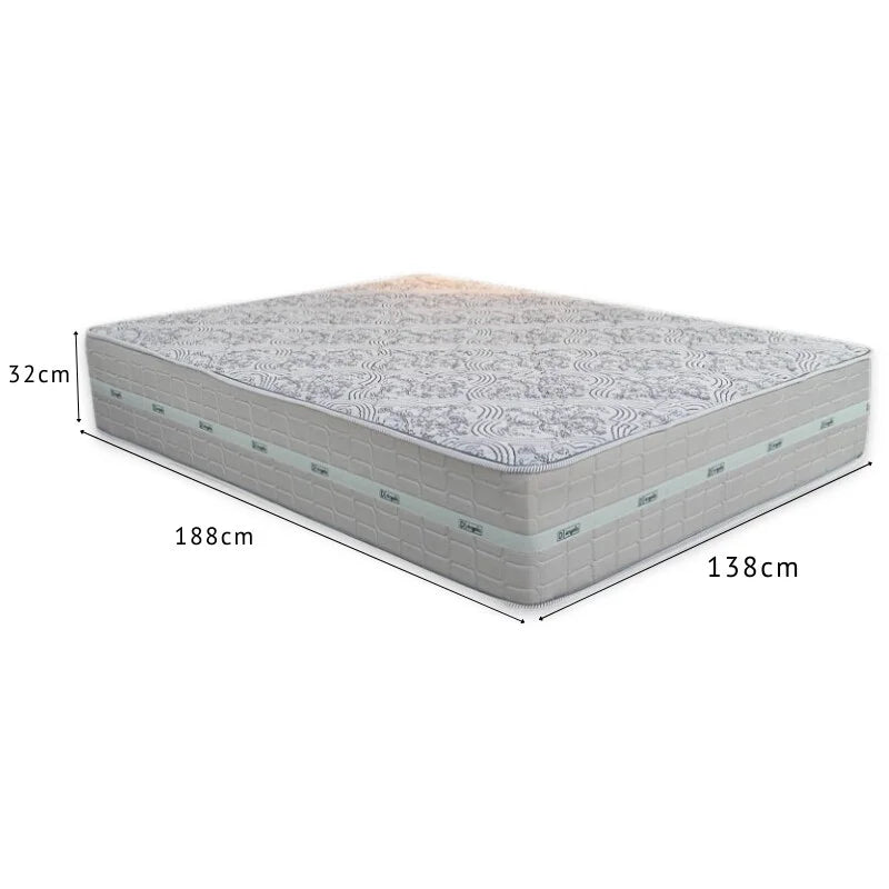 Colchão Casal Carbon Molas Ensacadas 138x188x32 – Anjos | Suporta até 240kg