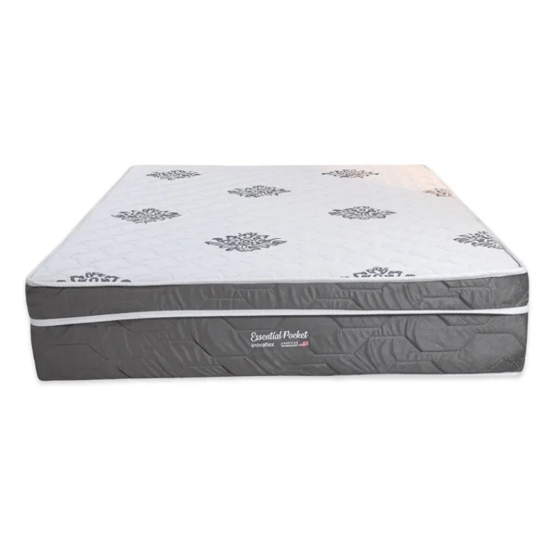 Colchão Queen Essential Pocket Molas Ensacadas 158x198x30 – Inovaflex | Suporta até 240kg