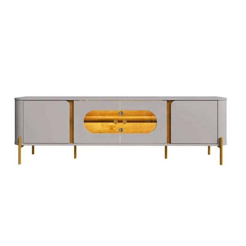 Rack Bancada Juquehy Larg. 1.80m Off/Nature C/LED para TV até 75″ – Bechara
