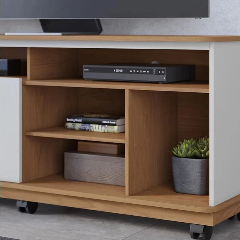 Rack Bancada Jurerê Larg. 1.50m Freijó/Off White para TV até 65″- Colibri