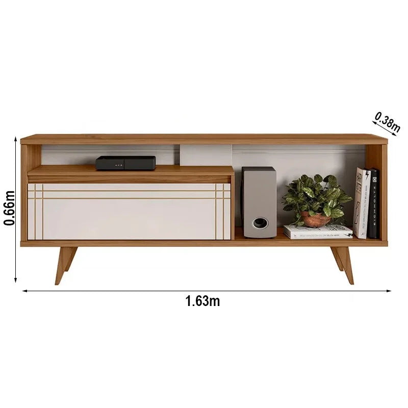 Rack Bancada NT 1315 Larg. 1.63m Freijó/Off para TV até 60″ – Notável
