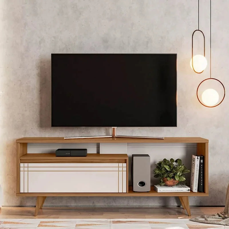 Rack Bancada NT 1315 Larg. 1.63m Freijó/Off para TV até 60″ – Notável