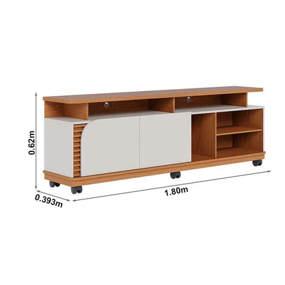 Rack Bancada Jurerê Larg. 1.80m Freijó/Off White para TV até 75″ – Colibri