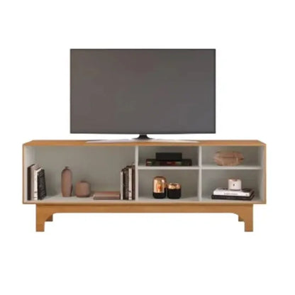 Rack Sereno Larg. 1.68m Cinamomo/Off C/Porta Ripada para TV até 70″ – JCM